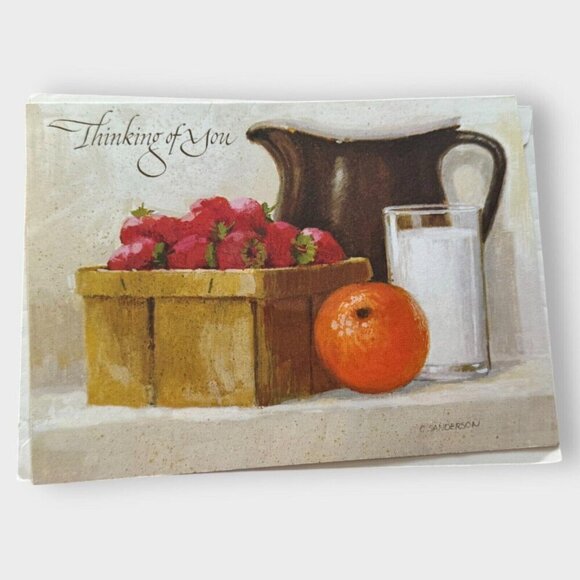 Lot of 4 Vintage Greeting Cards Turtle Squirrel Mushroom Butterflies Cottagecore - Picture 5 of 10